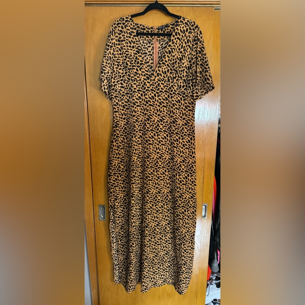 Nasty Gal maxi dress cheetah print!